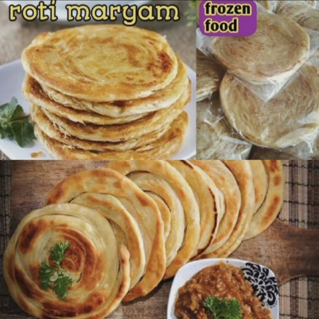 

{MURAH} Roti canai atau roti maryam roti paratha jajanan cemilan terbaik di seluruh dunia size tebal roti canai murah halal indonesia harga termurah promo sale