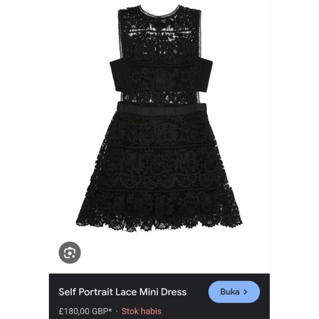 Self-Portrait lace mini dress