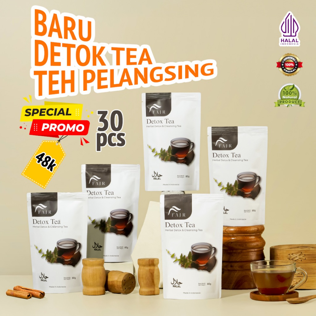 

Teh Herbal Detox FAJR Sistem Pencernaan 30 PCS