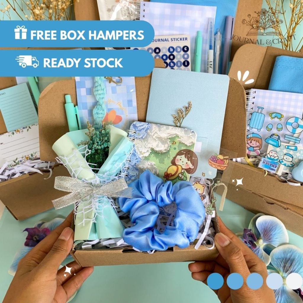 

Hampers Gift Box Biru | Kado Cewek Hadiah Pacar hampers stationery kado ulangtahun kado wisuda Gift Box Kado Ulang Tahun Wisuda Anniversary Valentine Natal Hadiah Spesial untuk Pacar atau Bestie
