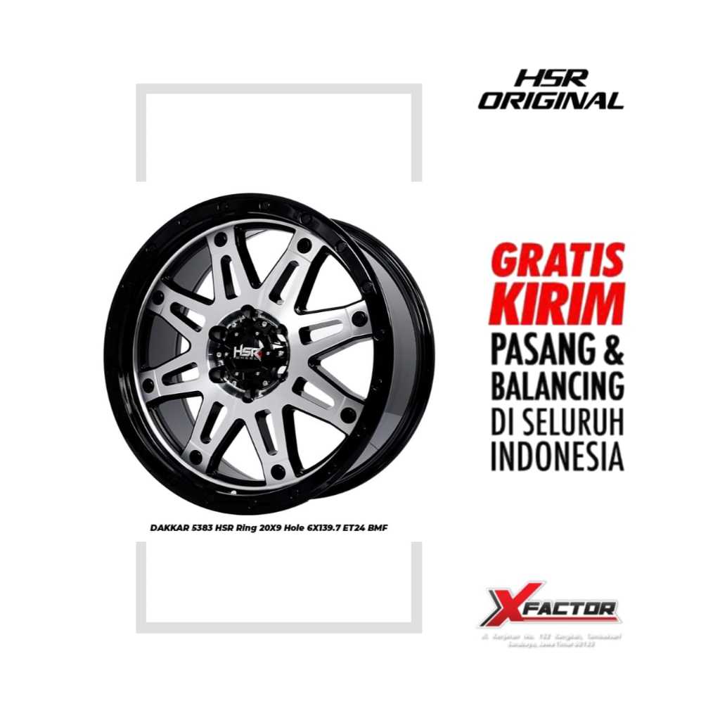 VELG HSR R20 HSR DAKKAR R20X9 H6X139,7 ET24 BMF