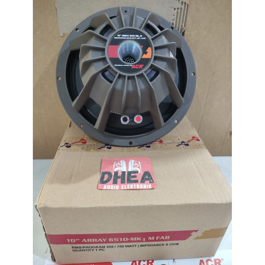 Speaker Component ACR Fabulous 6510M 6510 MK1 Neo 10 inchi Array Neodymium Original ACR 10in Middle 