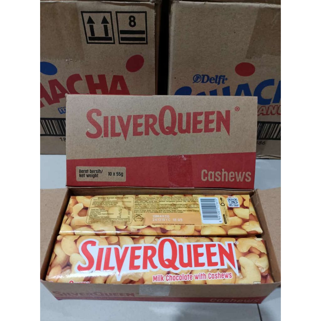 Mamam Ahahaa Cemilan Cokelat Silverqueen Besar 55Gr
