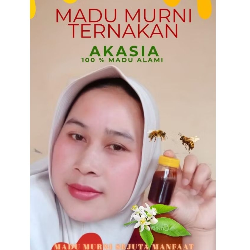 

Madu murni alami akasia asli ternakan Riau