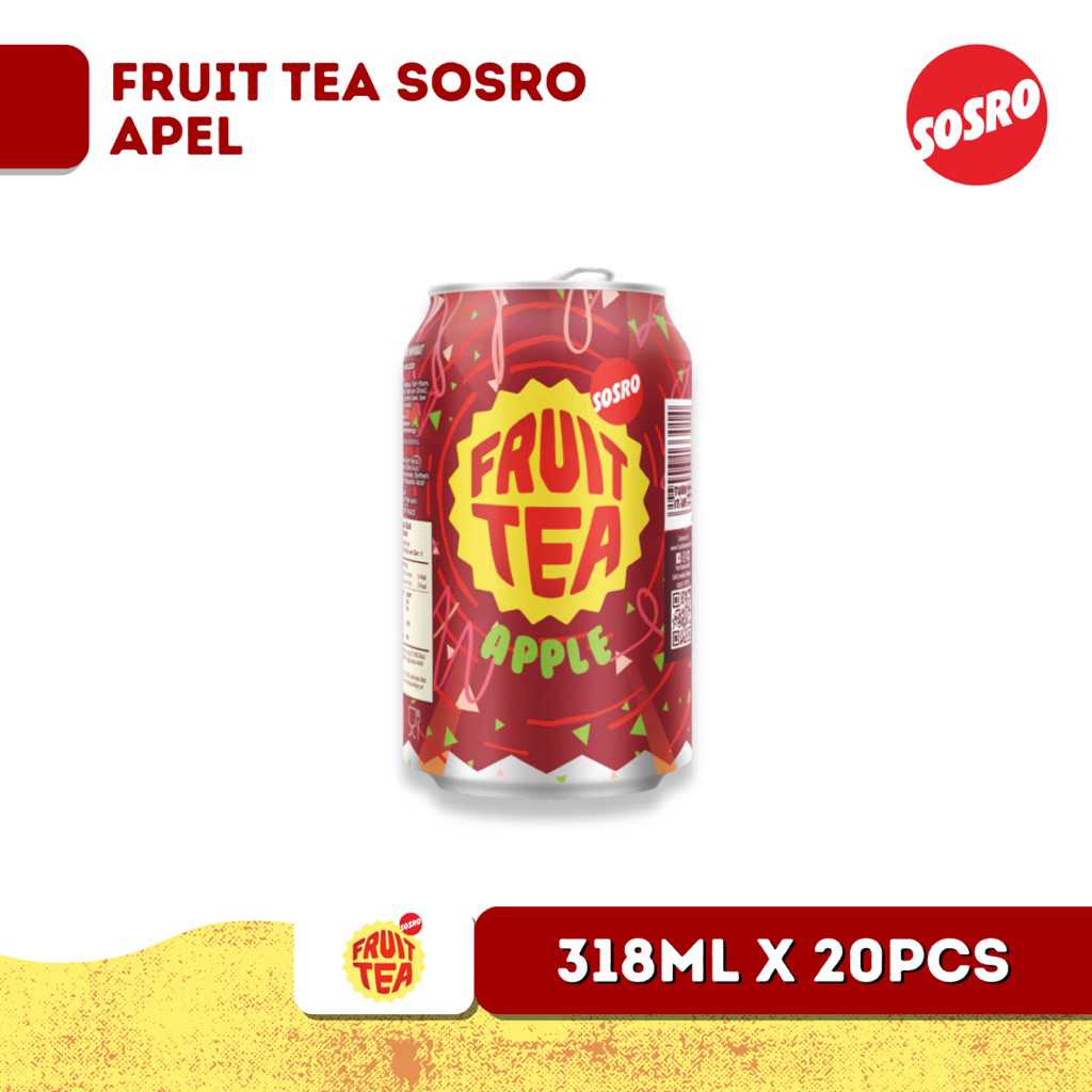 

Fruit Tea Sosro Kaleng Apel 318 ml Isi 20pcs