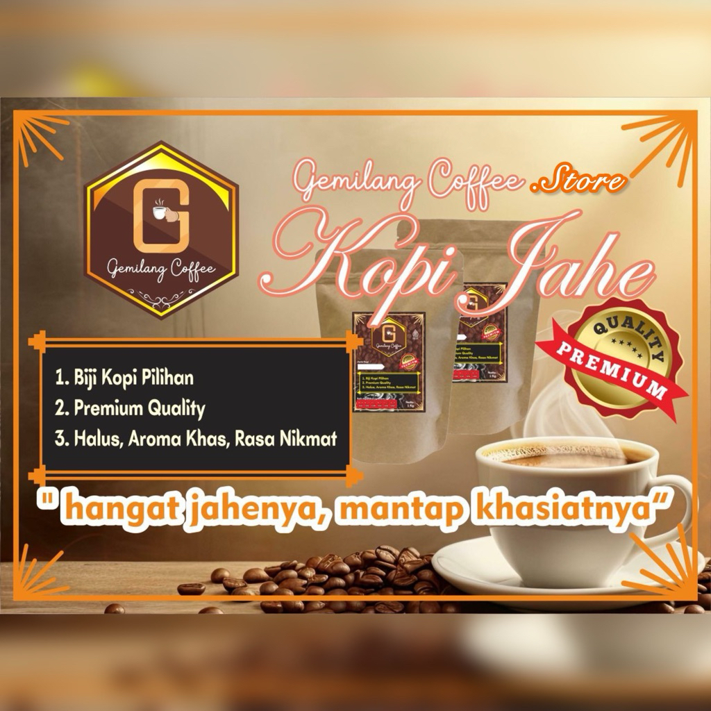 

PROMO Bubuk Kopi JAHE - Gemilang Coffee