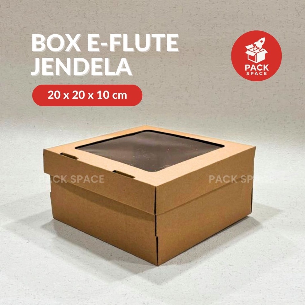 

Box Kardus E-Flute Coklat Untuk Packaging Olshop Sovenir Baju Kotak Kado Hampers Cake 20x20x10 CM