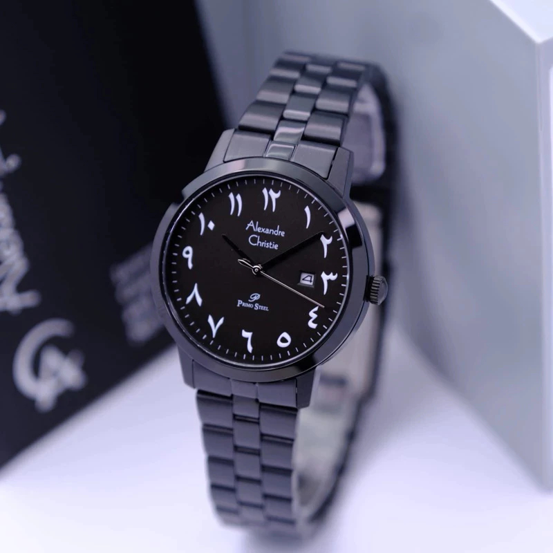 ORIGINAL JAM TANGAN ALEXANDRE CHRISTIE WANITA RANTAI STAINLESS STEEL ARAB AC GARANSI RESMI  B12 MS2