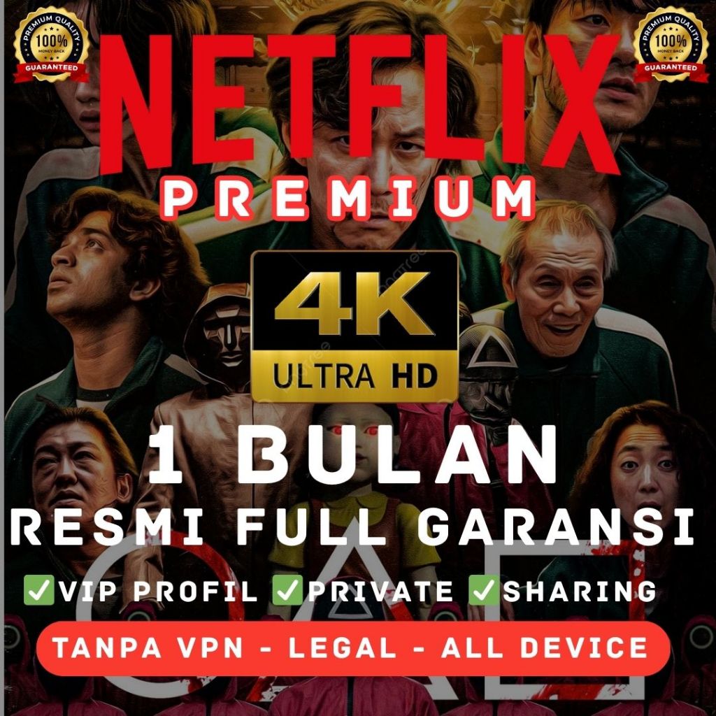 Netflix Premium 1 Bulan Murah – Garansi Aman & Legal