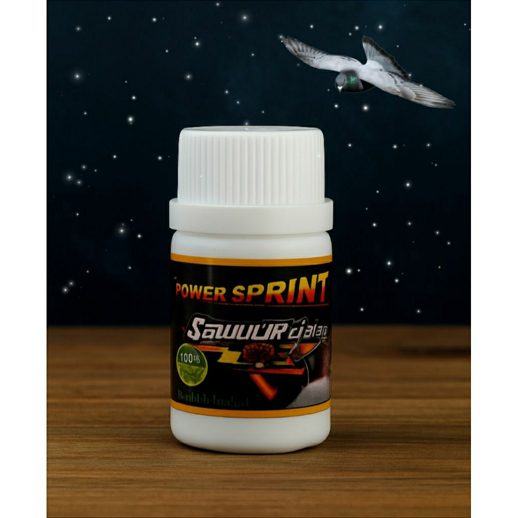 JAMU MERPATI POWER SPRINT ISI 100 BUTIR jamu merpati balap dan kolong merpati j4bl4y extrak gingseng