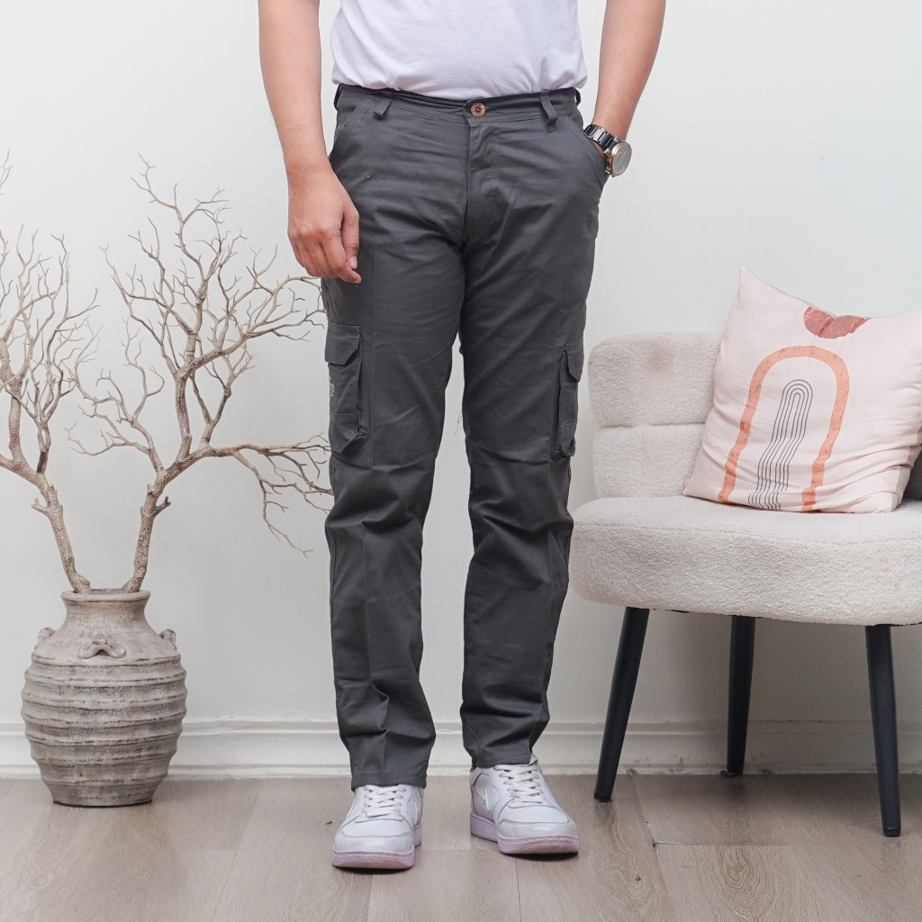 Celana Panjang Cargo Pria Katun ORIGINAL