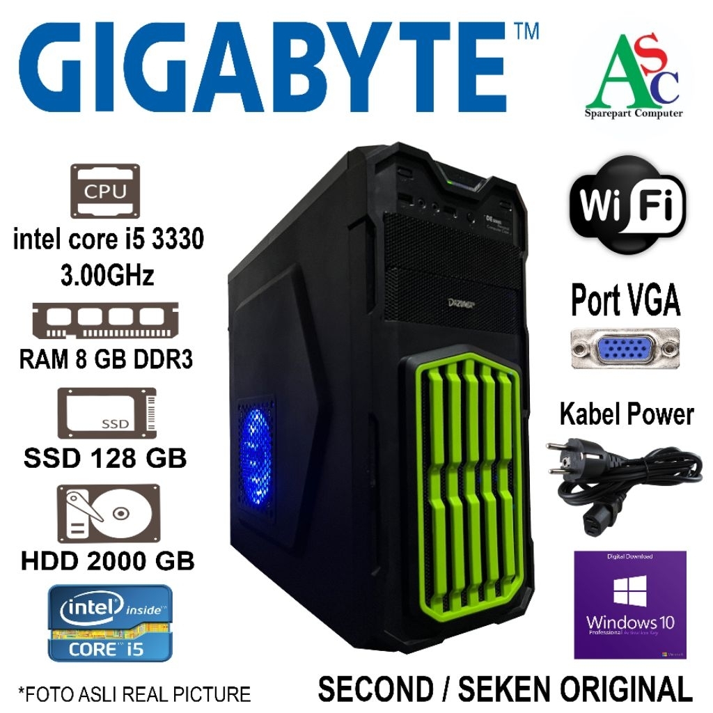 Cpu Core i5 Gen 3 Ram SSD HDD