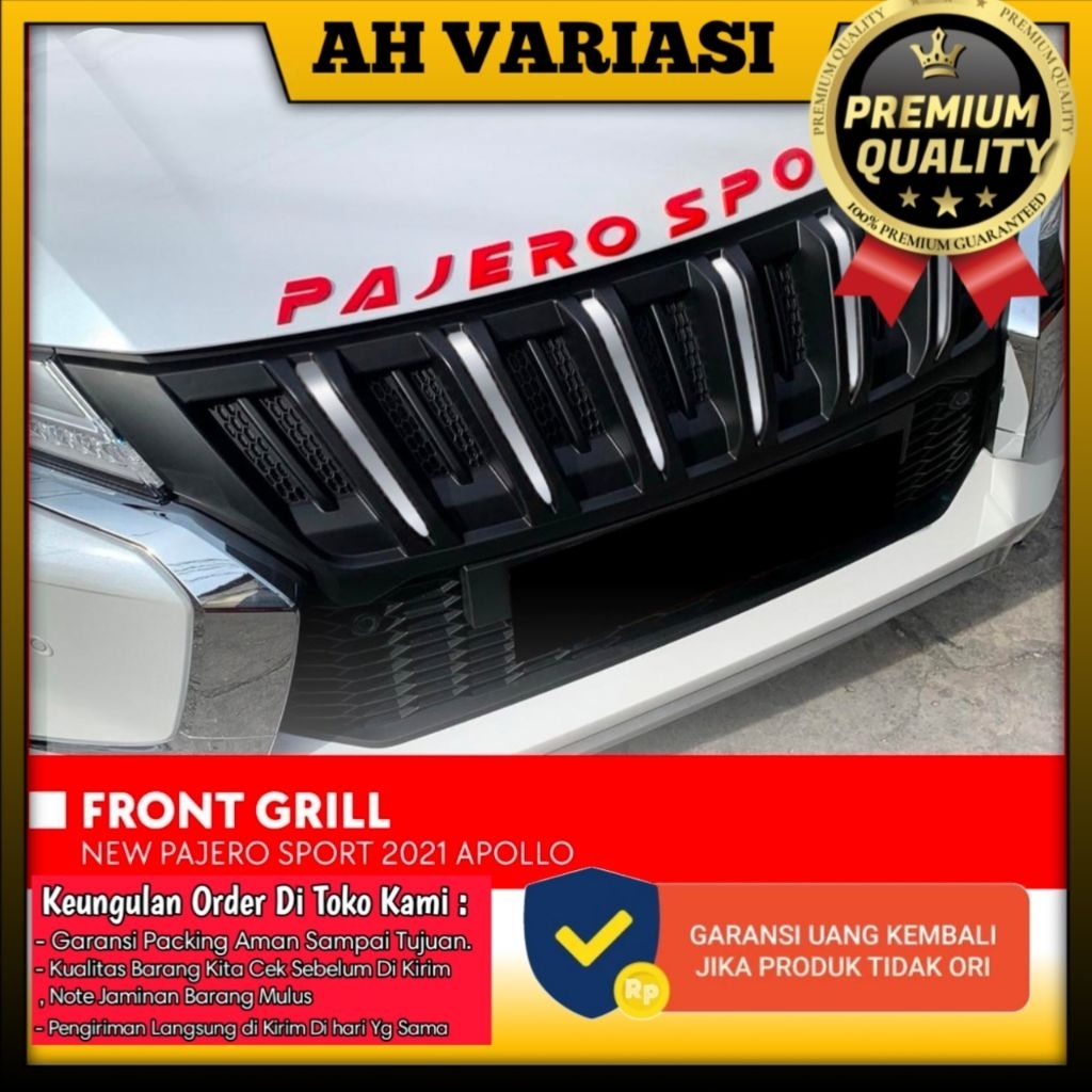 Pajero Sport 2021-2025 - Front Grill Grill Depan Pajero Sport Apollo Style Otoproject