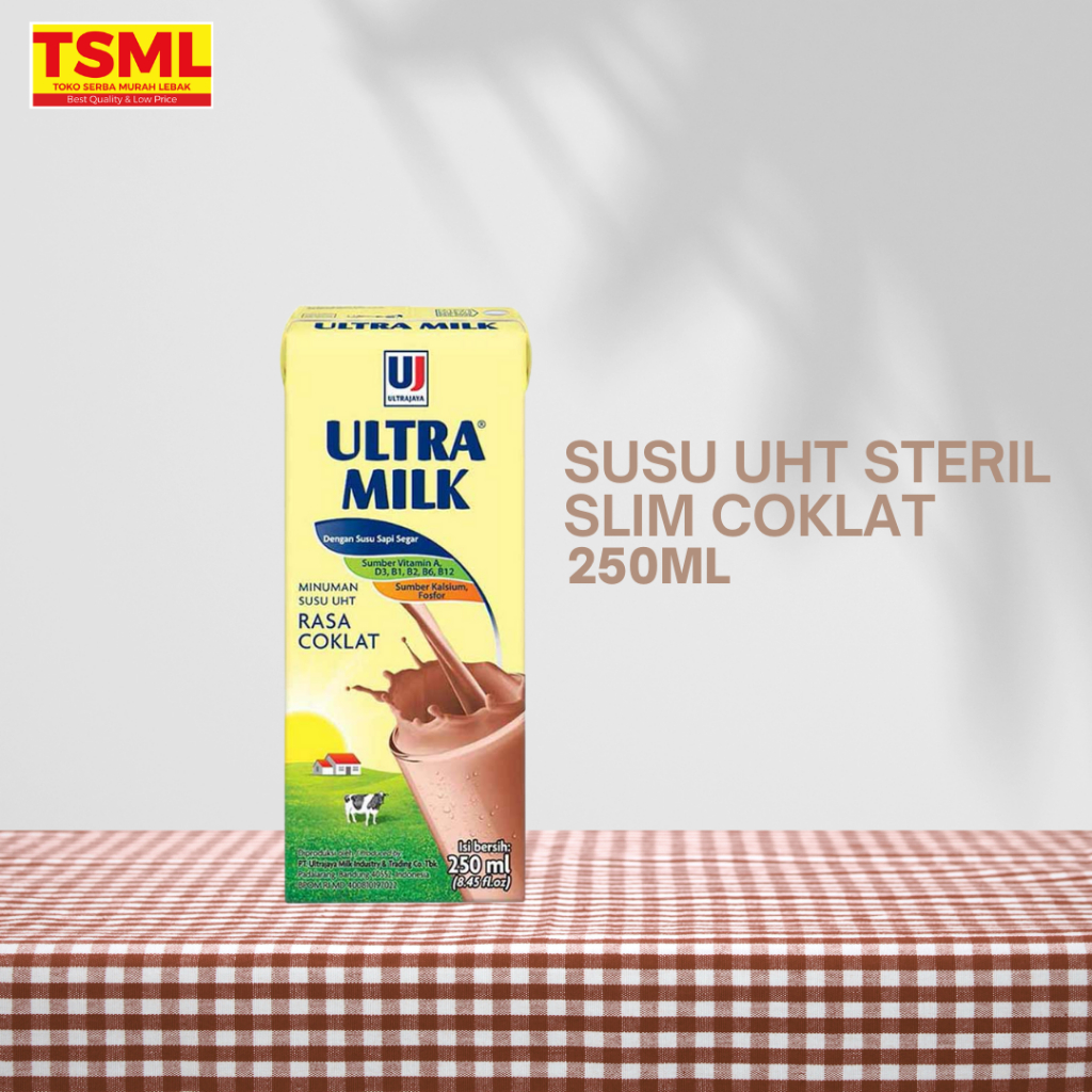 

Ultra Susu UHT Steril Slim Coklat 250ml