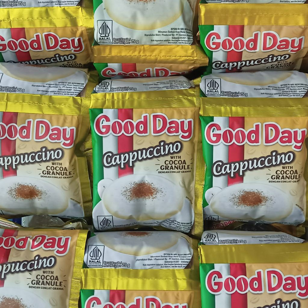 

(DUS) Kopi GOOD DAY CAPPUCCINO 1 Dus Isi 120 Sachet x 25gr