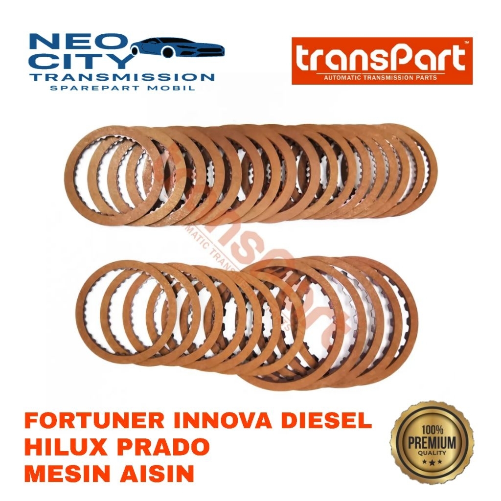Kampas Kopling SET FORTUNER INNOVA DIESEL HILUX PRADO MESIN AISIN A343