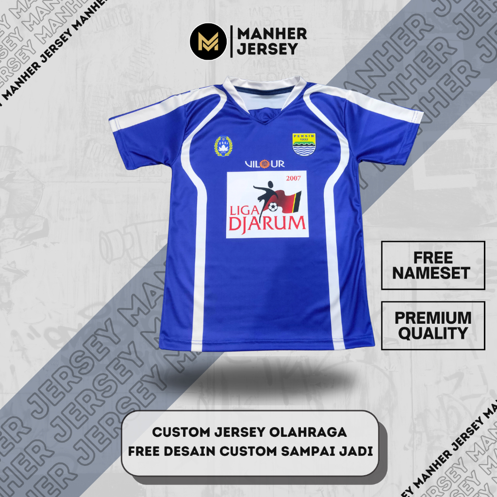 Jersey Persib Bandung Home 2007 Full Printing