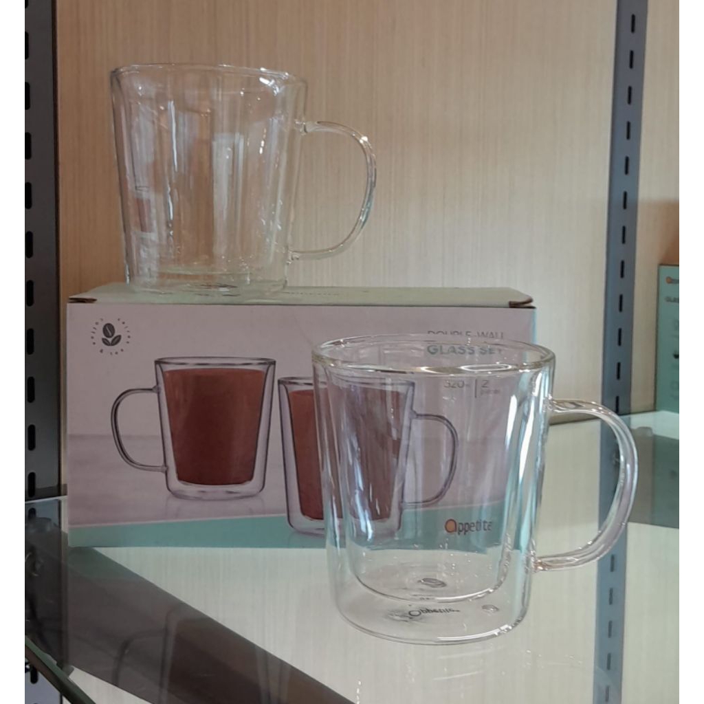 Gelas set informa/Gelas double wall informa/gelas aesthetic