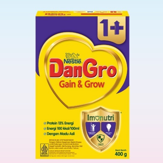 

SUSU NESTLE DANGRO GAIN & GROW 1+ 400 GR