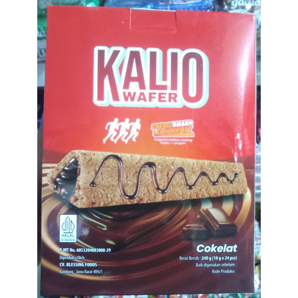 

Kalio Wafer Rasa Cokelat 1 box 24 pcs x 10gr