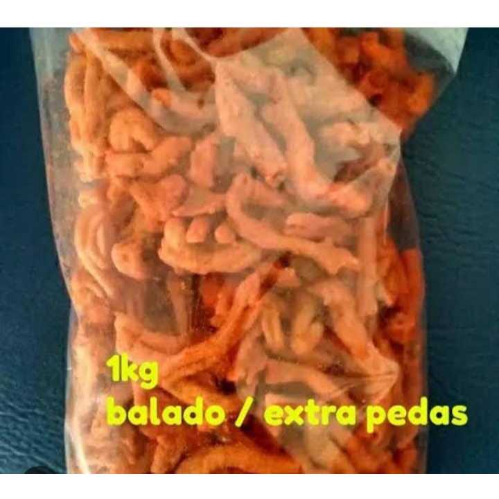 

A11 kerupuk usus kecil balado 1kg,shoope 1kg