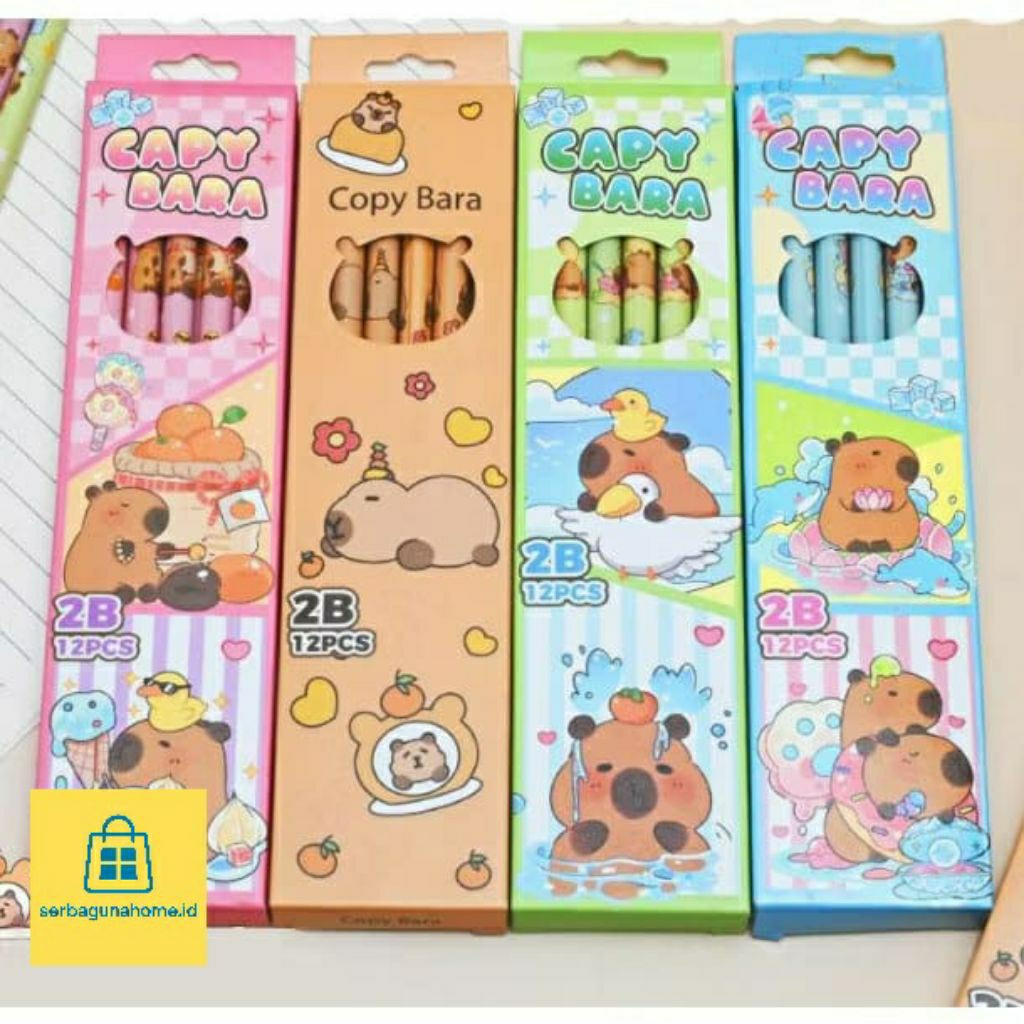 

PENSIL KAYU 2B CAPYBARA 1 BOX ISI 12pcs PENSIL CAPYBARA 2B LUCU UNIK 1 LUSIN