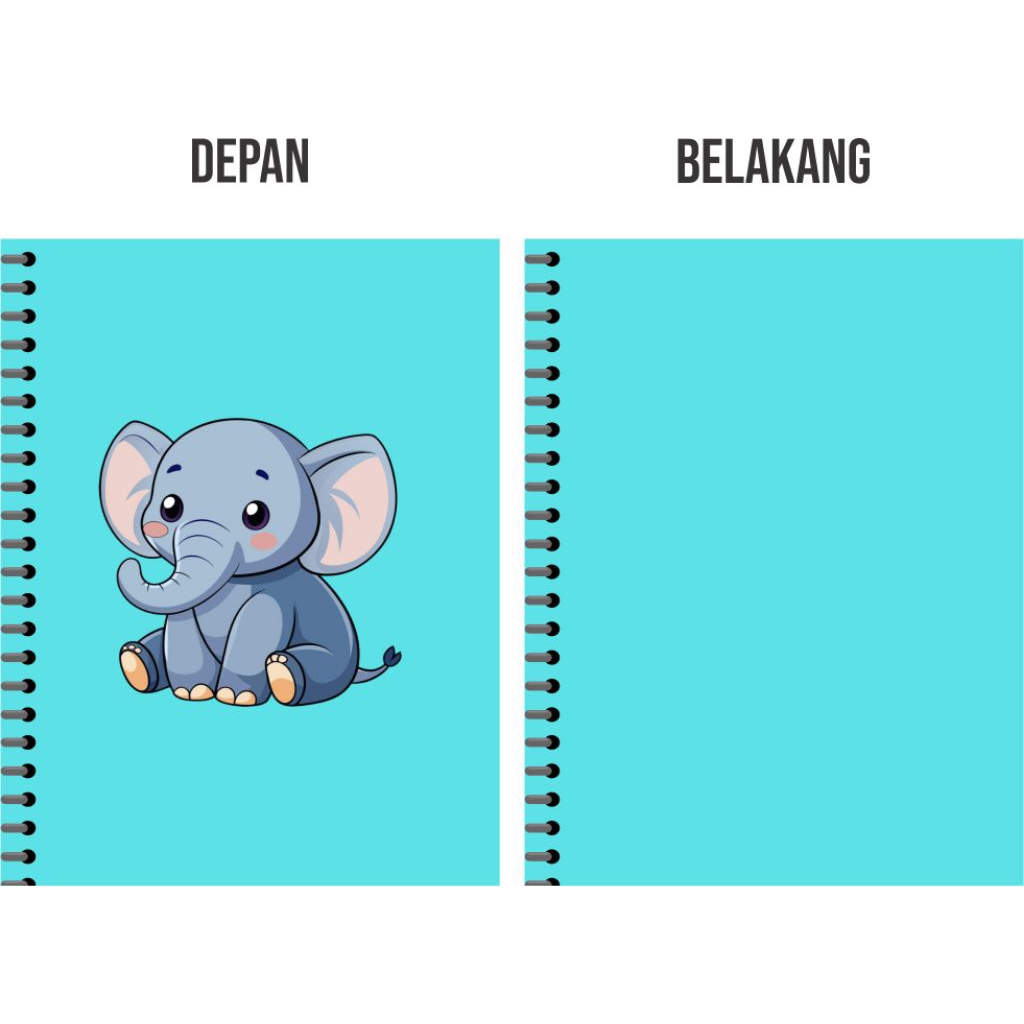 

NOTEBOOK SPIRAL ANIMAL UKURAN A6