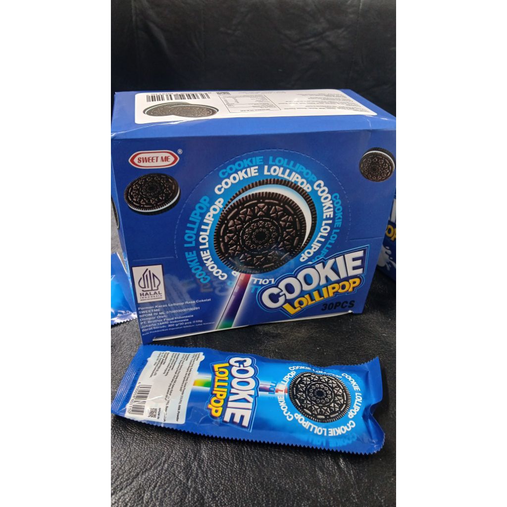 

permen lolipop COOKIE isi 30 pcs per box