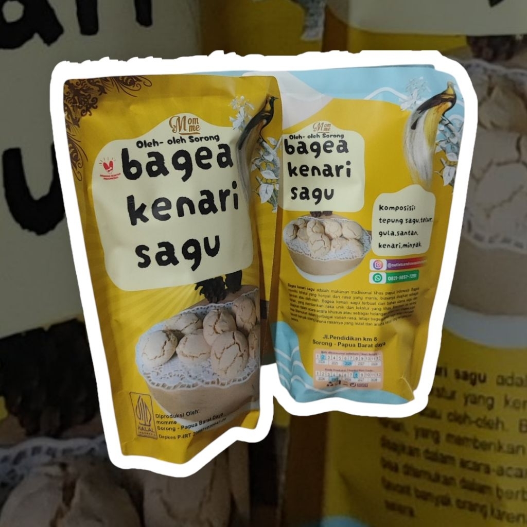 Bagea Kenari Sagu Sorong kemasan 250gr