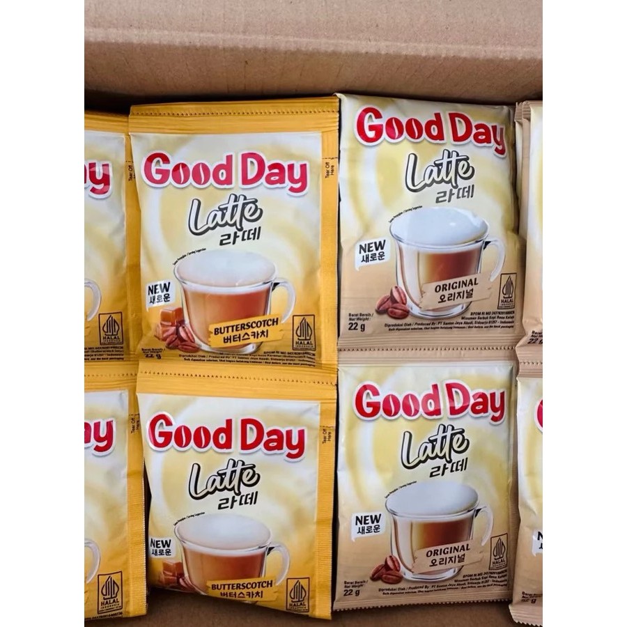 

Good Day Latte Original & Good Day Butterscotch isi 10 sachet