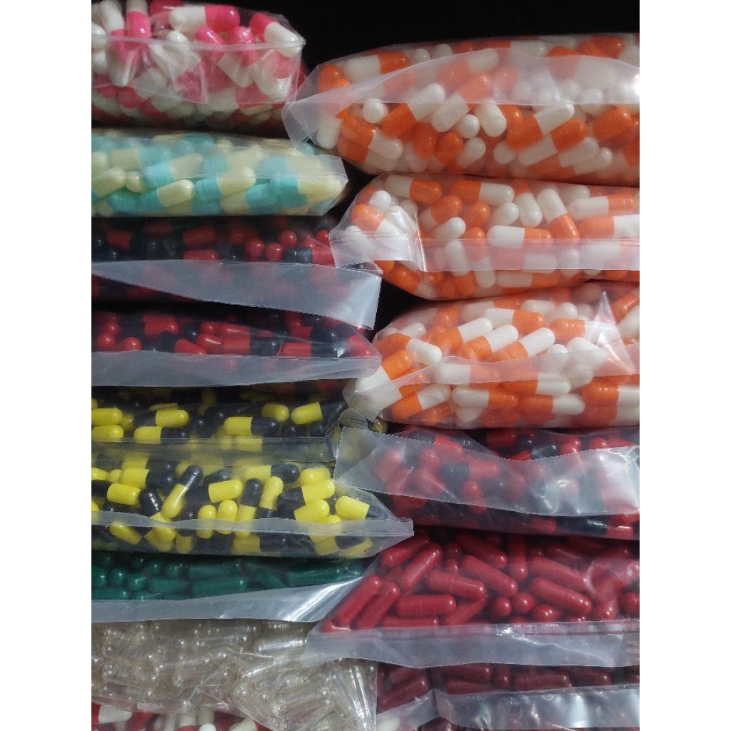 Cangkang kapsul kosong uk 00, 1.000mg, isi 1.000pcs