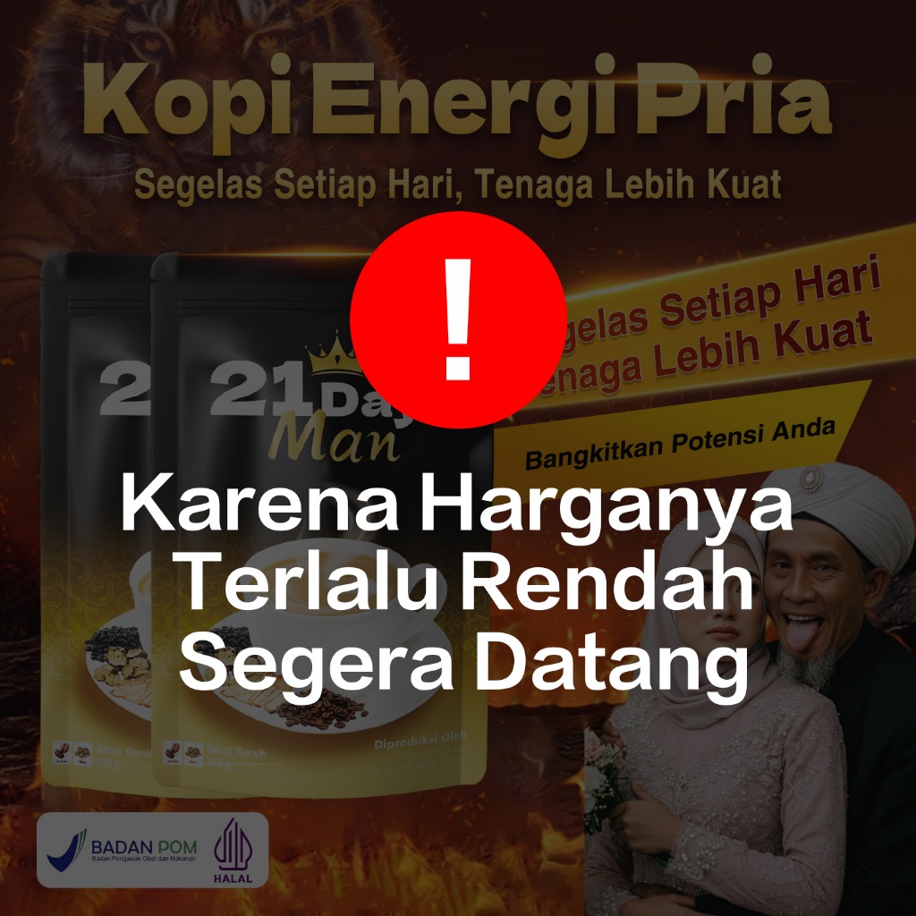 

【21Days Coffee】Kopi Pria- Maca - Rekomendasi Juara Olimpiade
