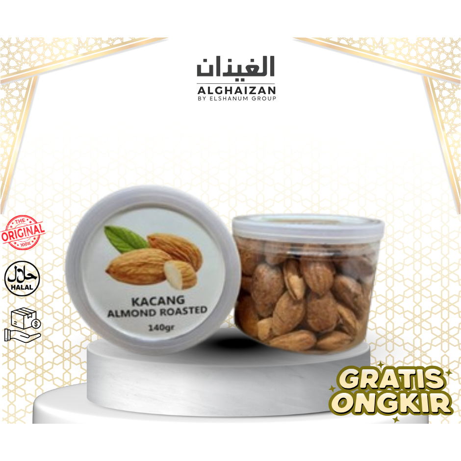 

Kacang Almond Roasted 140gr Premium Toples Kacang Almond Susu Almond Kacang Arab Kacang