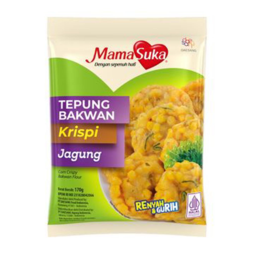 

MamaSuka Tepung Bakwan Krispi Jagung 170 gr