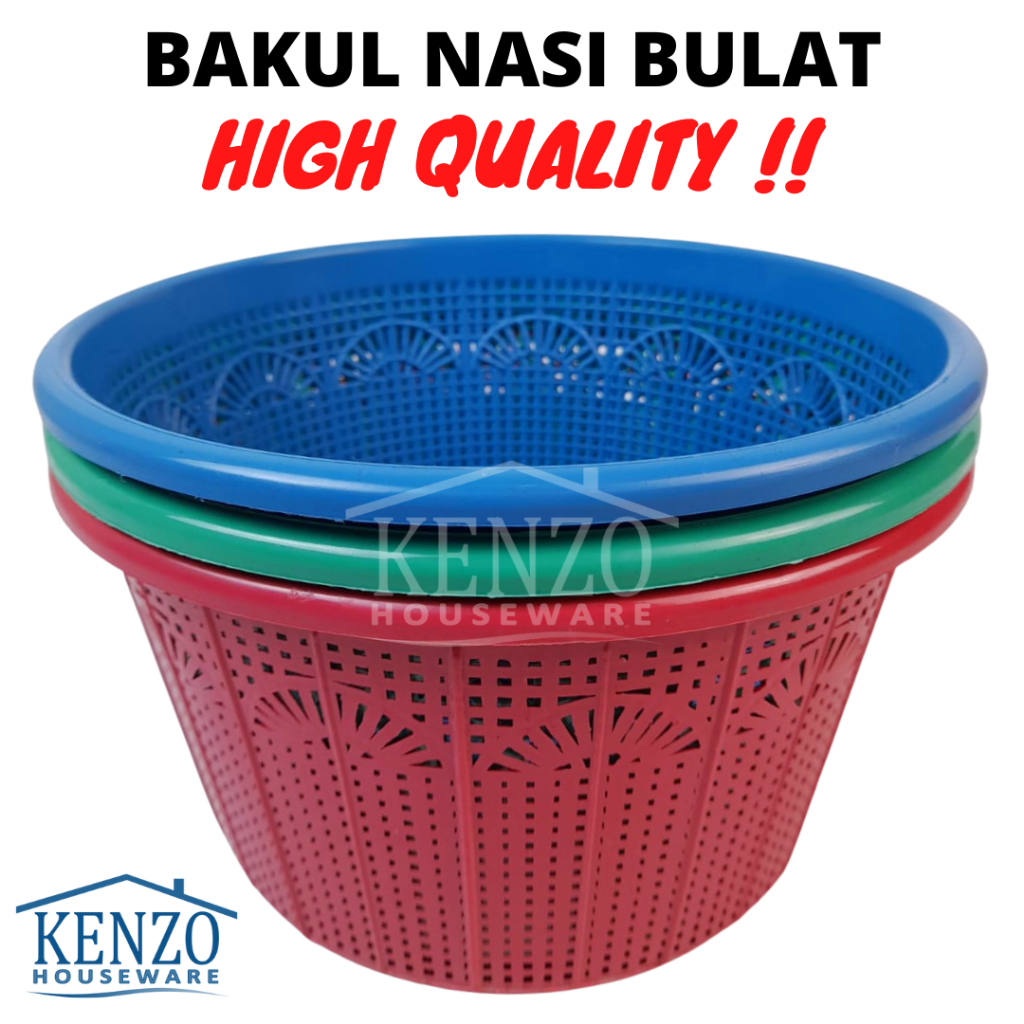 Bakul Nasi Sayur Plastik Bakul Super 107 YUTAKA Ceting Nasi Bolong Awet Serbaguna Murah