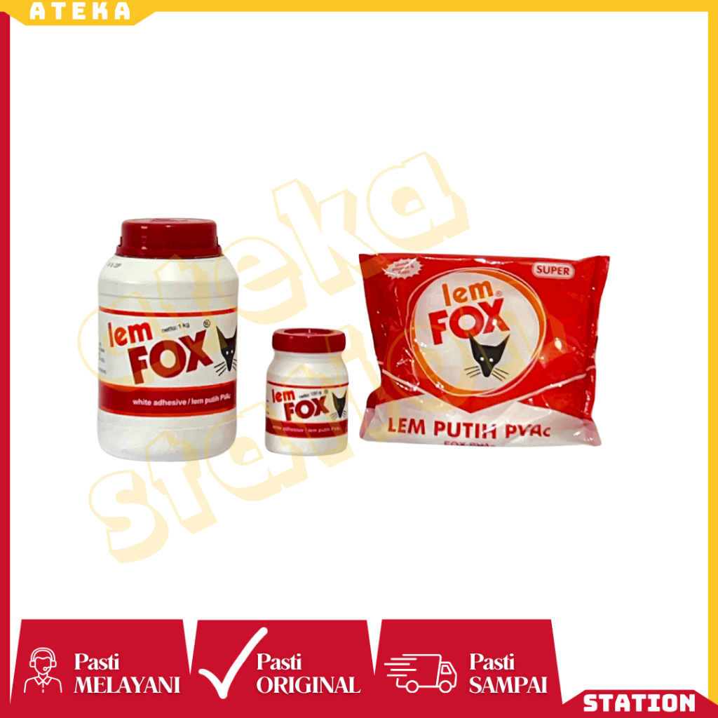 

Lem FOX Putih 150 gr/ 350 gr / 1000 gr