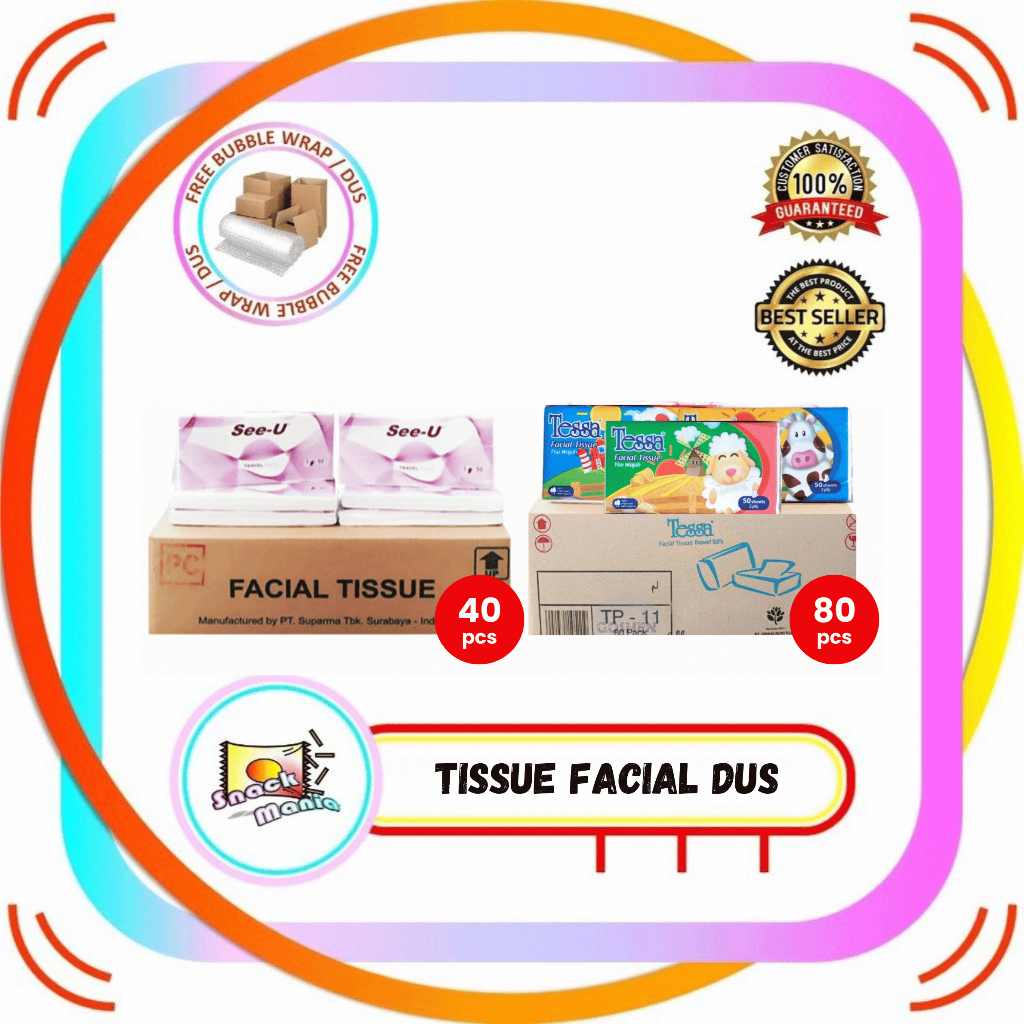 SEE-U See U SeeU Tissue Tessa Travel 50 Sheets DUS Tisu Mini Facial