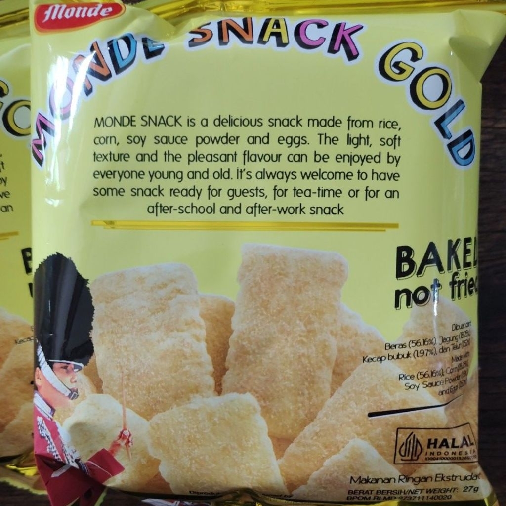 

monde snack gold 27gr