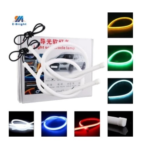 Lampu LED Alis DRL WATERPROOF FLEKSIBLE SILICONE 60cm Mobil Motor