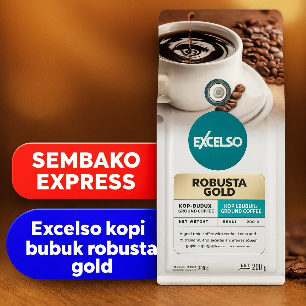 

Excelso Kopi Bubuk Robusta Gold 200 g