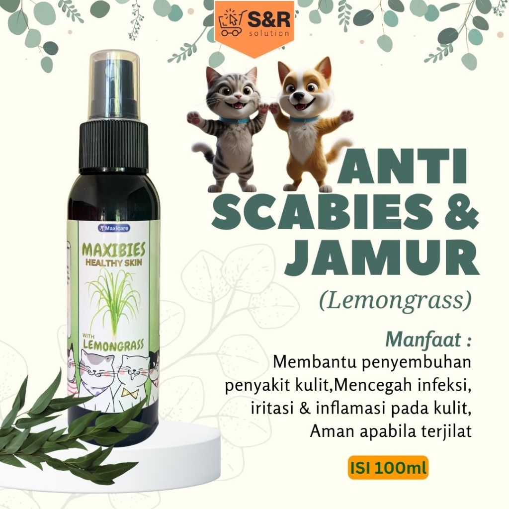 Semprot Scabies Anti Scabies Semprotan ampuh menyembuhkan jamur Scabies Kucing Spray Obat Jamur