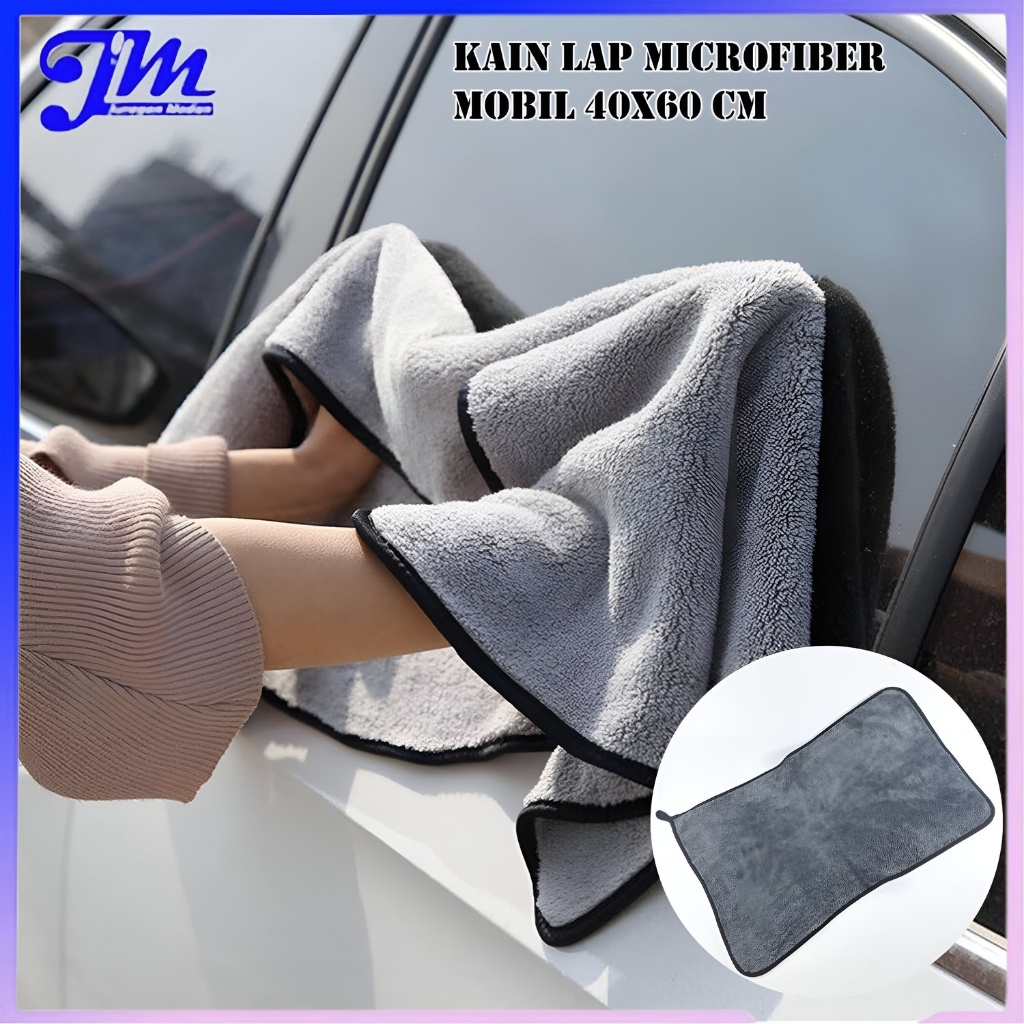 Lap Microfiber Jumbo Mobil Kain Lap Microfiber Mobil Handuk Cuci Mobil 40x60cm