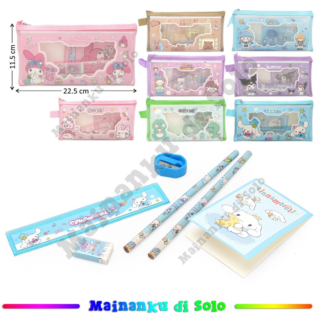 

[Mainanku] Tempat Pensil + Alat Tulis