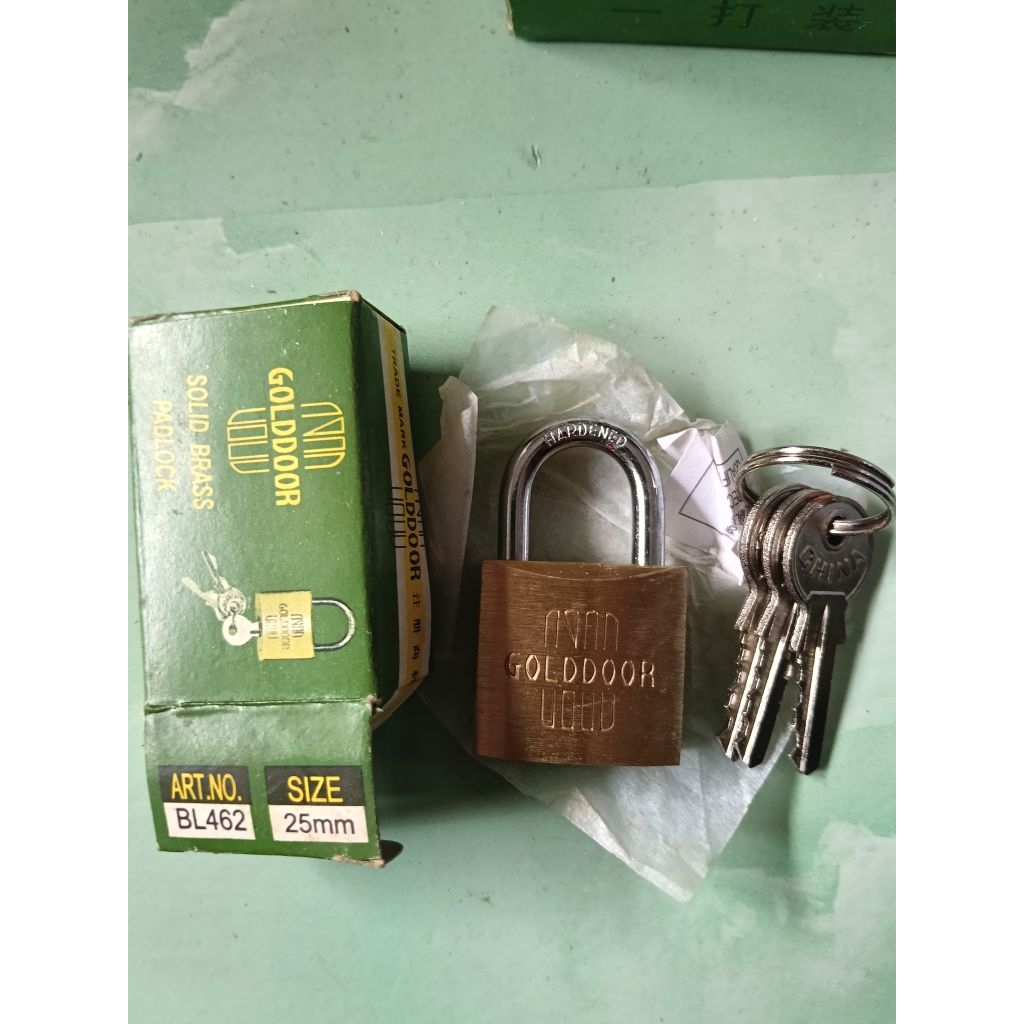 (SALE) GEMBOK GOLDDOOR KUNINGAN 25MM. GEMBOK GOLDDOOR 25MM. GEMBOK KUNINGAN 25MM. GEMBOK GOLDDOOR AS