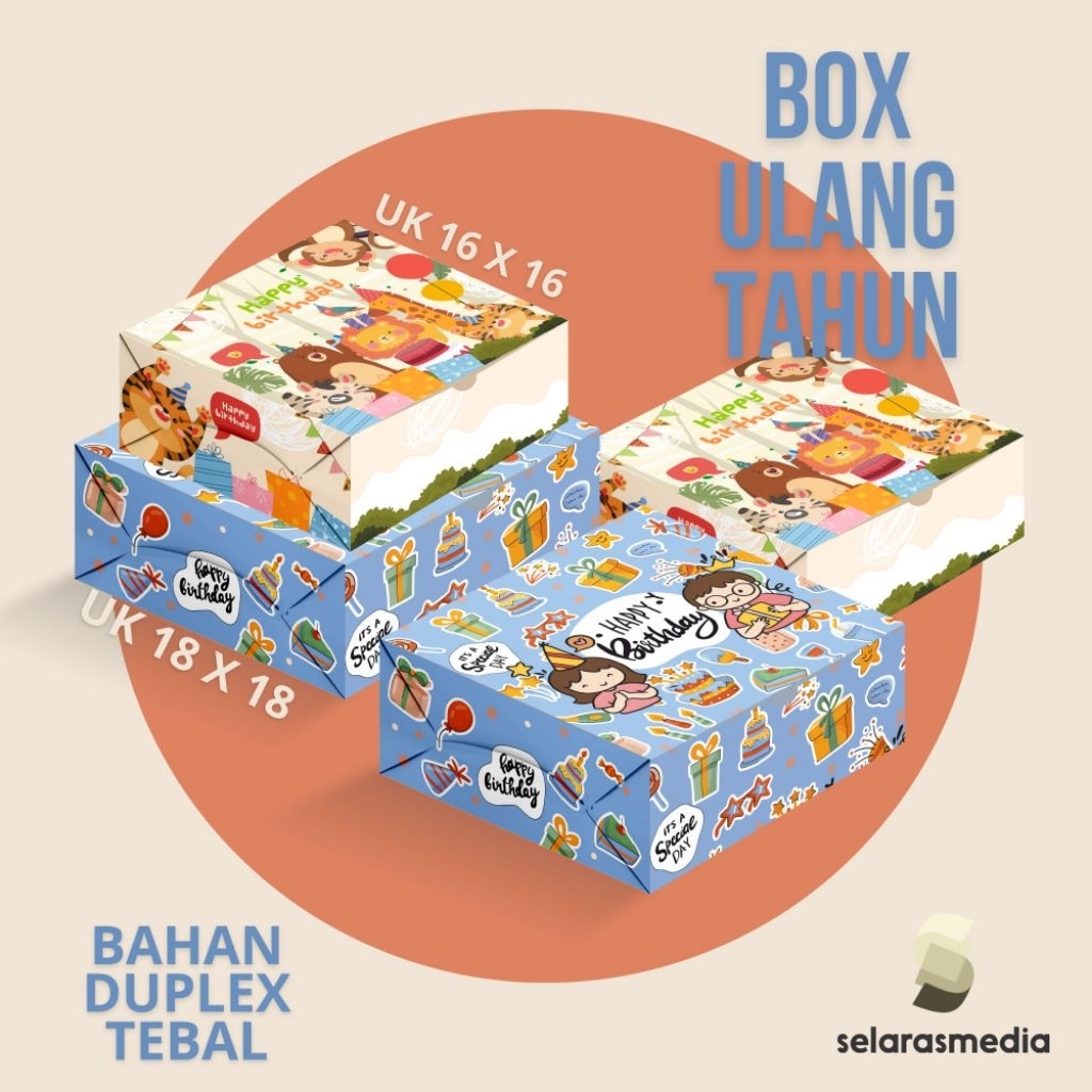 

DUS ULANG TAHUN | BOX ULANG TAHUN | PACKAGING KEKINIAN