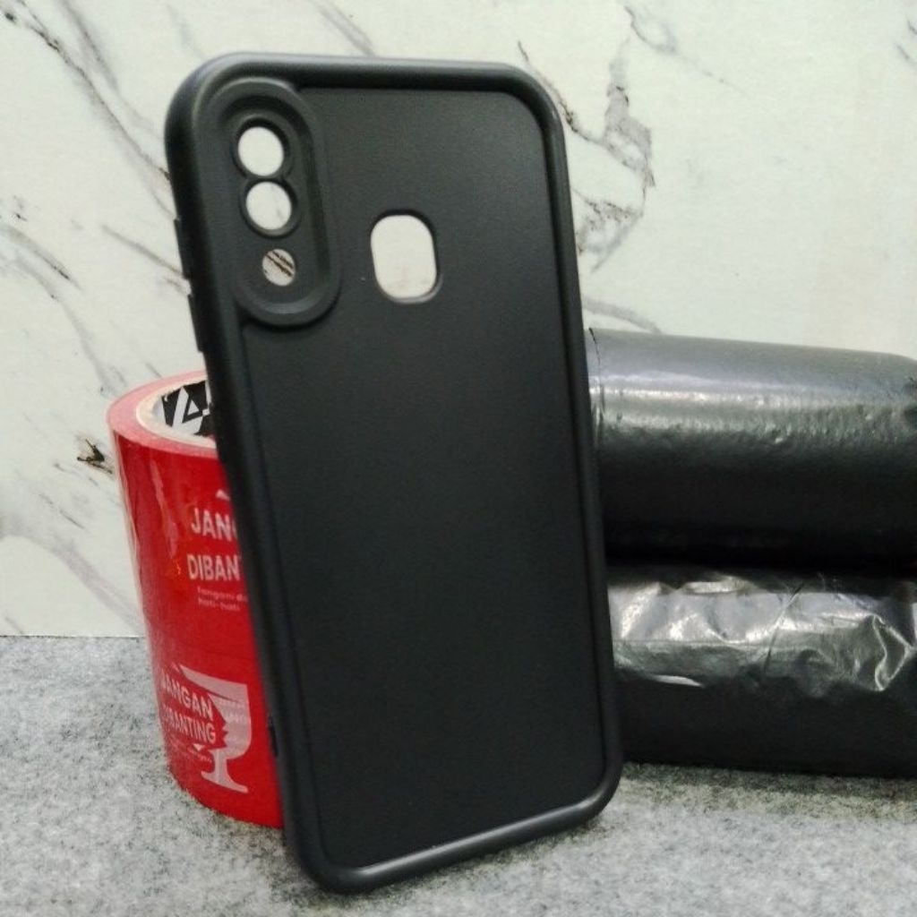 Sofcase matte black procam SAMSUNG A20 berkualitas elegan dan mewah