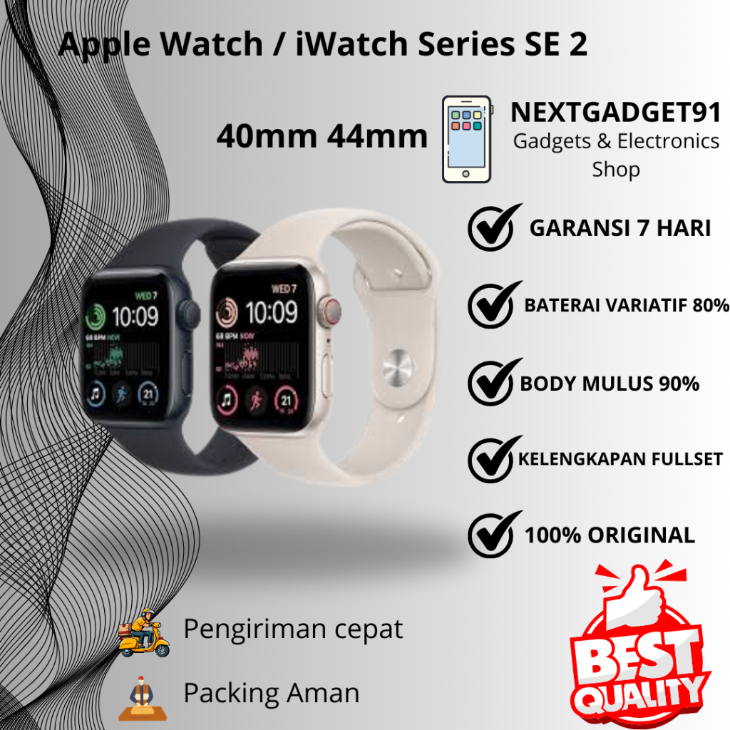 Apple Watch / iWatch Series SE 2 40mm 44mm Second Original Best Quality - Nextgadget91