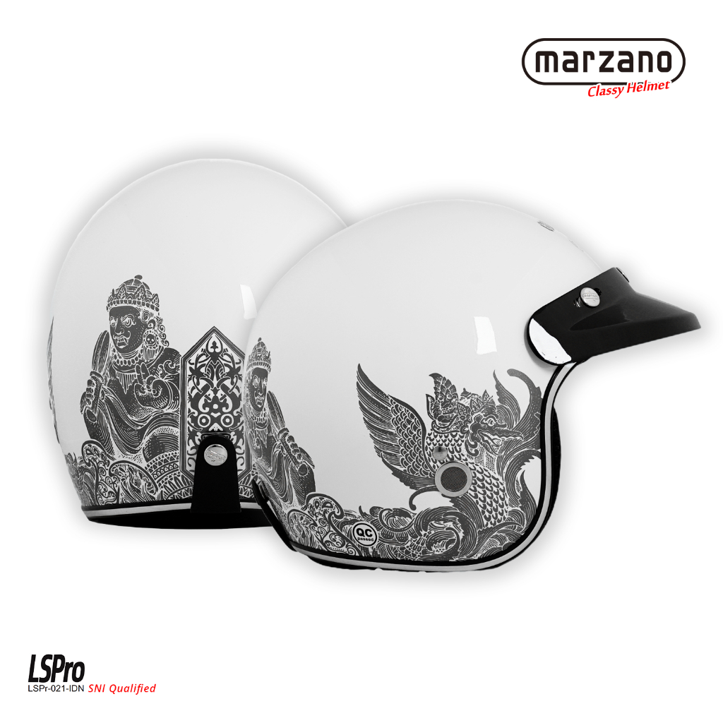 Helm Retro/Bogo Marzano X Culture Hero White