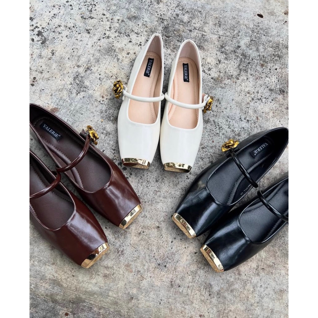 ELZATTA - FLAT SHOES WANITA TALI TENGAH CASUAL SIMPLE - FLAT SHOES ELEGANT