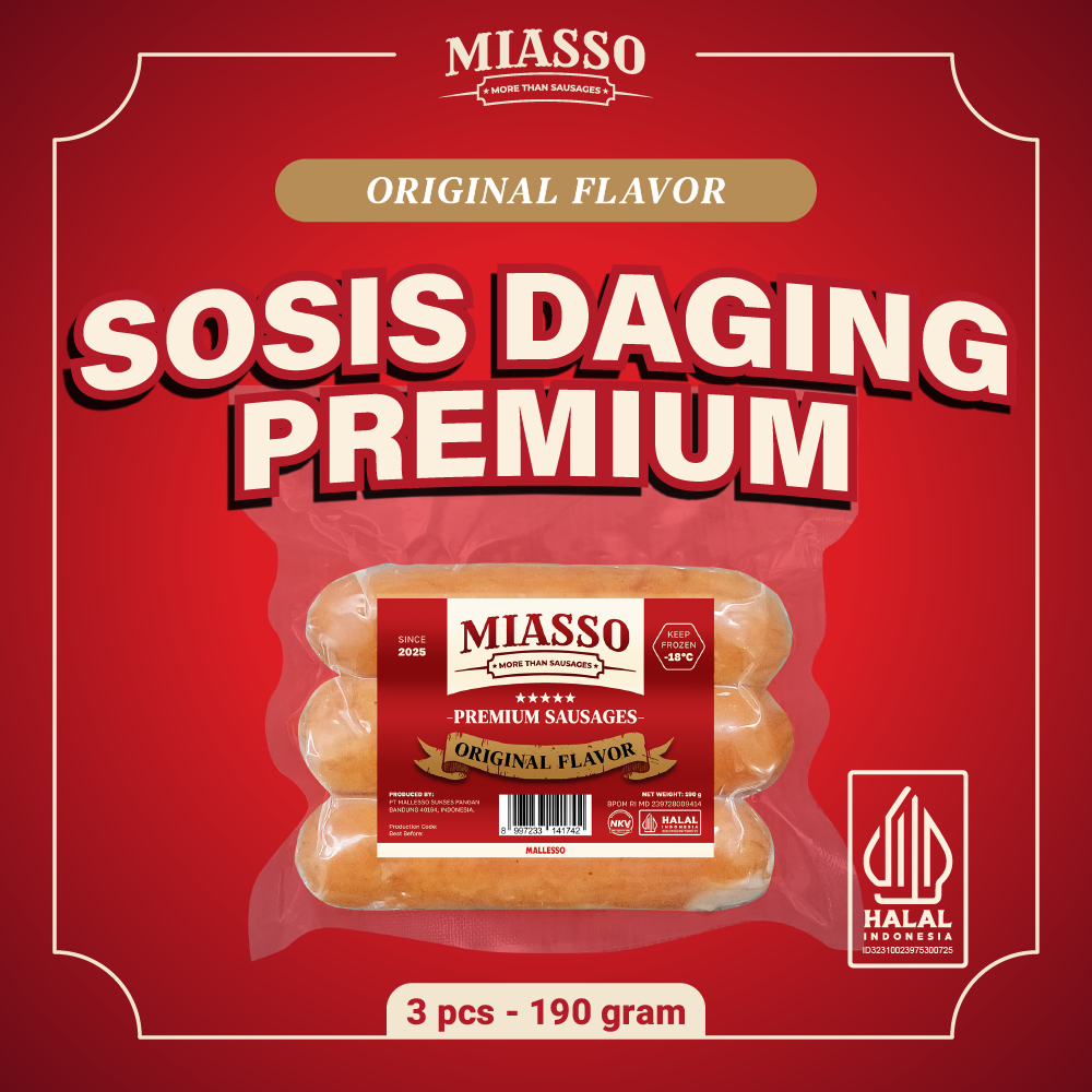 

MIASSO - Original | Premium Sausages | Sosis Halal Frozen Food